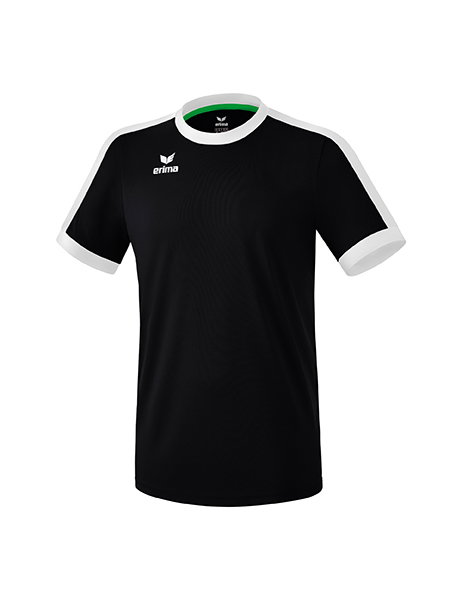 Erima Sport-Tshirt Trikot Retro Star (100% Polyester) schwarz/weiss Jungen